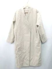 ■ ⊇ KBF URBAN RESEARCH 長袖 ノーカラーコート サイズ1 ベージュ レディース E  【1409100038033】