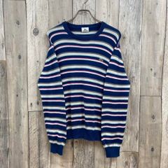 Levi's サーマルロンT ヘンリーネック M ネイビー ボーダー 古着