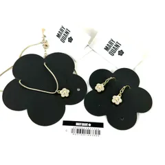 MARY QUANT/マリークワント 　花モチーフ ネックレス ピアス セット