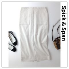 23年製 Spick & Span スピック＆スパン ウォッシャブル ストレッチ タイトスカート 38/M アイボリー(105Y＋4388)25N
