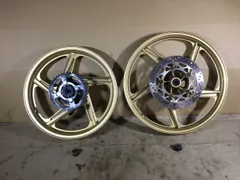 ybr125 yb125sp 前後タイヤホイールセット Yahoo!オークション - 希少 YBR125 YB125spスポークホイール前後