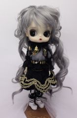 耐熱ドールウィッグ【ひめかずら】盛りヘアウェーブ　シルバー　Mのサムネイル