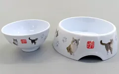 【中古】皿・ボウル A.もちまる お揃いディッシュ 「もちまる日記」