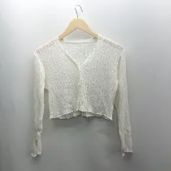 ◇ ⊂ Ada. エイダ 長袖 カーディガン サイズF ホワイト系 レディース E  【1502060001137】