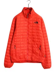 【お得なクーポン配布中!】 US企画 ノースフェイス 中綿 キルティング ナイロン ジャケット メンズ S / フルジップ プリマロフト サーモボール ジャンパー ハイネック