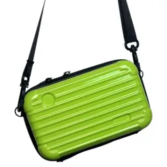 ☆ グリーン ☆ 化粧ポーチ スーツケース型 化粧ポーチ おしゃれ スーツケース型ポーチ 大容量 メイクポーチ ペンポーチ ガジェットケース ショルダーストラップ ハンドストラップ ハードケース ペンケース 収納ケース マルチポーチ