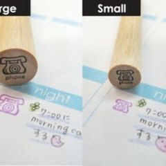 電話のアイコンはんこ（大）　【スケジュールスタンプ】