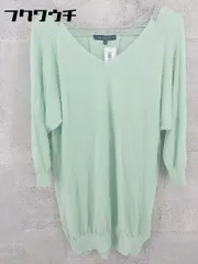 ◇ LAUTREAMONT ロートレアモン 長袖 ミニ ニット ワンピース サイズ38 グリーン レディース 【中古】 【1002801128661】