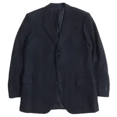 極美品△Brioni ブリオーニ カシミヤ100％ ツイード 紺ブレザー／シングルジャケット 3B 本切羽 ダークネイビー 50/40R メンズ イタリア製のサムネイル
