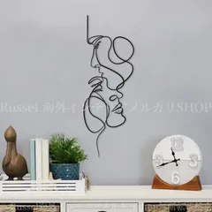 インテリア 壁掛け 壁掛け 装飾 モダン 玄関 リビング 寝室 ウォール デコレーション ラインアート おしゃれ かわいい スタイリッシュ