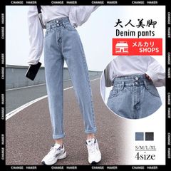 韓国 デニムパンツ ハイウエスト 大人 美脚 レイヤード風 デニム レディース 新作 ストレートデニム ジーンズ ロールアップ ジーパン スリム カジュアル お洒落 こなれ感 スラウチデニム 細身 ダブルブレスト ハイライズデザイン 80YFG-002