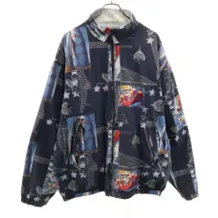 ノーティカ 90s オールド セーリング柄 リバーシブル ジャケット XXL ブルー NAUTICA メンズ