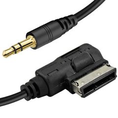 Xiatiaosann AMI MDI MMI AUXケーブル オーディオミュージックインターフェースアダプター用 3.5mmジャック フォルクスワーゲン用 アウディA3/A4/A5/A6/A8/Q5/Q7/R8/TTメディアインソケット用