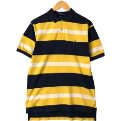 古着 ラルフローレン Ralph Lauren POLO by Ralph Lauren 半袖 ボーダー ポロシャツ メンズM相当/eaa543038