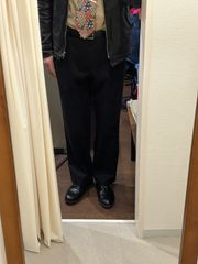 【美品】ドッカーズ DOCKERS リーバイス Levi's メンズパンツ チノパン ノータック 綿パンツ カジュアルパンツ ブラック サイズW34L30 A-404