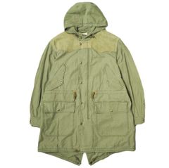 RRL ダブルアールエル 24AW レザーヨークサティーンパーカー 782943871001 L OLIVE Double RL モッズコート フィッシュテール M-06 アウター g21866
