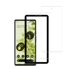 【特価商品】保護フィルム カバー 強化ガラス 強化ガラス ガラスフィルム 用 6 Pixel Google 日本素材製 KPNS 【2枚セット指紋認証】ガイド枠付き