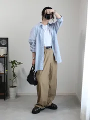 【新品未使用】 AUNT MARIE'S オーバーサイズベーシックルーズシャツ FREE SIZE