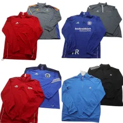 古着卸 まとめ売り アディダス ハーフジップジャージ ジャケット 8枚セット (メンズ M ) プルオーバー スタンドカラー 中古 古着 NC2330