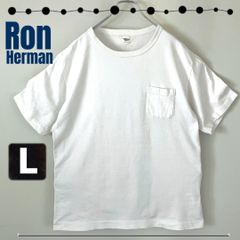 ロンハーマン/Ron Herman★オーガニックコットン/ミドルウェイト/無地★ポケット付Tシャツ★メンズL   #2504A086