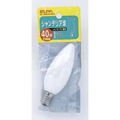 【 新品 未開封 】   ELPA 電球 ホワイト［Ｅ１７／白色／１個／シャンデリア電球形］ G-66H-W 未使用 送料無料のサムネイル