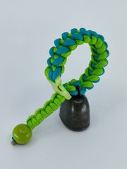【Φ40.0mm LLサイズ】自転車用ベル(熊鈴)トレンディベル【ターコイズ×グラスグリーン】No.180