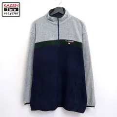 90s vintage POLO SPORTS ハーフジップ プルオーバー フリースジャケット メンズ 表記XLサイズ