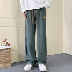 ロングパンツ メンズ ボトムス ワイドパンツ テーパードパンツ 接触冷感 涼しい スリム クール リラックス 楽ちん おしゃれ zuoyte171 zuoyte171