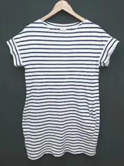 ◇ ORCIVAL オーシバル ボーダー マリン フレンチスリーブ ミニ ワンピース サイズF ホワイト ネイビー レディース P  【1404040003530】のサムネイル