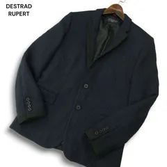 DESTRAD RUPERT ルパート 通年～秋冬 ツイード調★ テーラード ジャケット ブレザー Sz.M　メンズ ネイビーのサムネイル