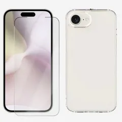 [C211F202] iPhone SE 第4世代 2024年 ケース 衝撃吸収 2Dソフト保護フィルム + TPU素材 ソフト透明 クリア スマホケース iPhone SE4 カバー iPhoneSE4カバー iPhonese4 アイフォンse4 ソフトケー