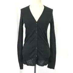 ラルフローレン/RALPH LAUREN★100％レーヨン/長袖カーディガン【レディースS/黒】Vネック/cardigan/Tops◆cBH375<sale>