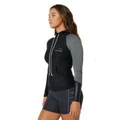 Ｓ２２５１３ ＣＡＵＳＥ Ｌ/Ｓ ＨＯＯＤＥＤ ＬＡＤＩＥＳ ＲＡＳＨＩＥ ＢＬＡＣＫ ラッシュガード レディース ＪＥＴＰＩＬＯＴ ジェットパイロット