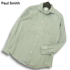 Paul Smith ポールスミス メインライン★ 通年 長袖 シャツ Sz.M メンズ グレー 日本製