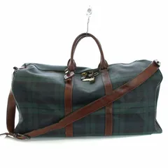 ラルフローレン RALPH LAUREN ボストンバッグ ショルダーバッグ ブラックウォッチ 緑 グリーン 紺 ネイビー /TK ■GY11のサムネイル