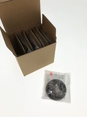 アデリア(ADERIA) 津軽びいどろ 箸置き 径3.5×高さ1cm 12色の箸置 墨 5個入 日本製 F-71833