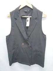 ◇ ◎ ●未使用● Θ tiptop ティップトップ ジレ ジャケット サイズF ブラック レディース E  【1506180013445】