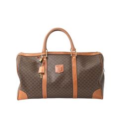 セリーヌ M12 マカダム 旅行かばん ヴィンテージ ボストンバッグ CELINE ブラウン