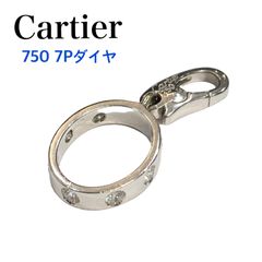 ●Cartier カルティエ 750 K18 ラブチャーム 7Pダイヤモンド 2.3ｇ