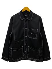 HUF (ハフ) CONTRAST NYLON CHORE JACKET チョアジャケット ナイロン JK00425 M ブラック メンズ/078