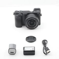 ショット数わずか550！■ほぼ新品■ SONY ソニー ミラーレス一眼 α6000 パワーズームレンズキット ブラック ILCE-6000L