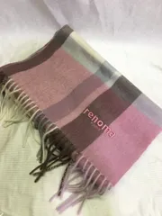renoma PARIS レノマ マフラー カシミヤ チェック柄