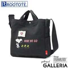 ルートート トートバッグ レディース メンズ キャンバス A4 ROOTOTE 軽量 軽い ブランド 大学生 カジュアル 帆布 布 横 2WAY コットン ショルダー バッグ 斜めがけ スヌーピー デリ IP.ミディアム.2way.ピーナッツ-0J 8441