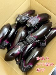 訳あり茄子　バラ詰め　4キロ　80サイズ