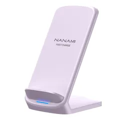 NANAMI ワイヤレス充電器 最大15W出力 急速 置くだけ充電器 (Qi認証) iPhone 16/15/14/13/12シリーズ SE第三世代/8(Plus)、Galaxy S25/S24/S23/S22/S21(Ultra)/S20、Xperia  1
