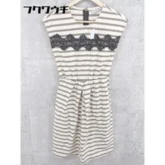 ◇ FLICKA フリッカ レース ノースリーブ 膝丈 ワンピース サイズO ベージュ レディース 【中古】 【1002801636333】