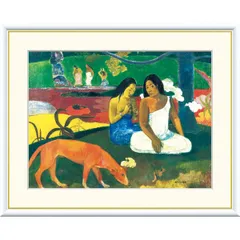 ポール・ゴーギャン、タヒチの牧歌、希少な画集より、状態良好、新品高級額、額装付 ポール・ゴーギャン、タヒチの牧歌、希少な画集より、状態良好