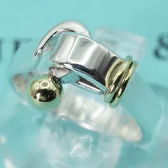週末お値下げ　ティファニー　フックアンドアイ　リング　925・750コンビ１３号 Tiffany & Co. - ティファニー 925/750 フック＆アイ リング 10