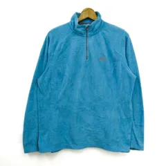 ザ・ノースフェイス フリースブルゾン ジャケット 大きいサイズ アウトドア アウター メンズ XLサイズ 水色 THE NORTH FACE 【中古】