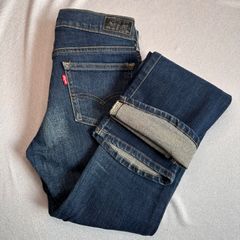 送料無料★即決★ Levi's ストレート W29 デニム レディース カジュアル ジーンズ 日本製 ストレッチ 5ポケット リーバイス